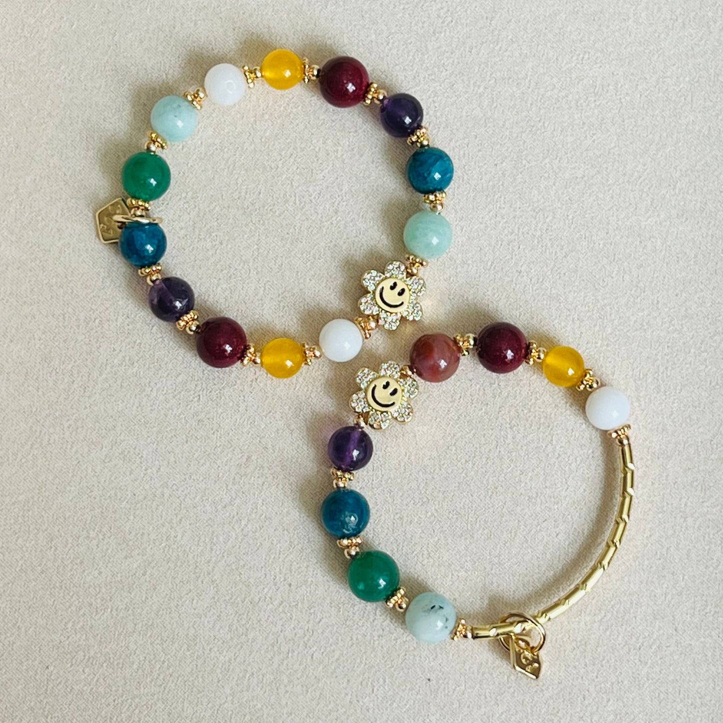 Smile! Rainbow Flower Diadem Bracelet