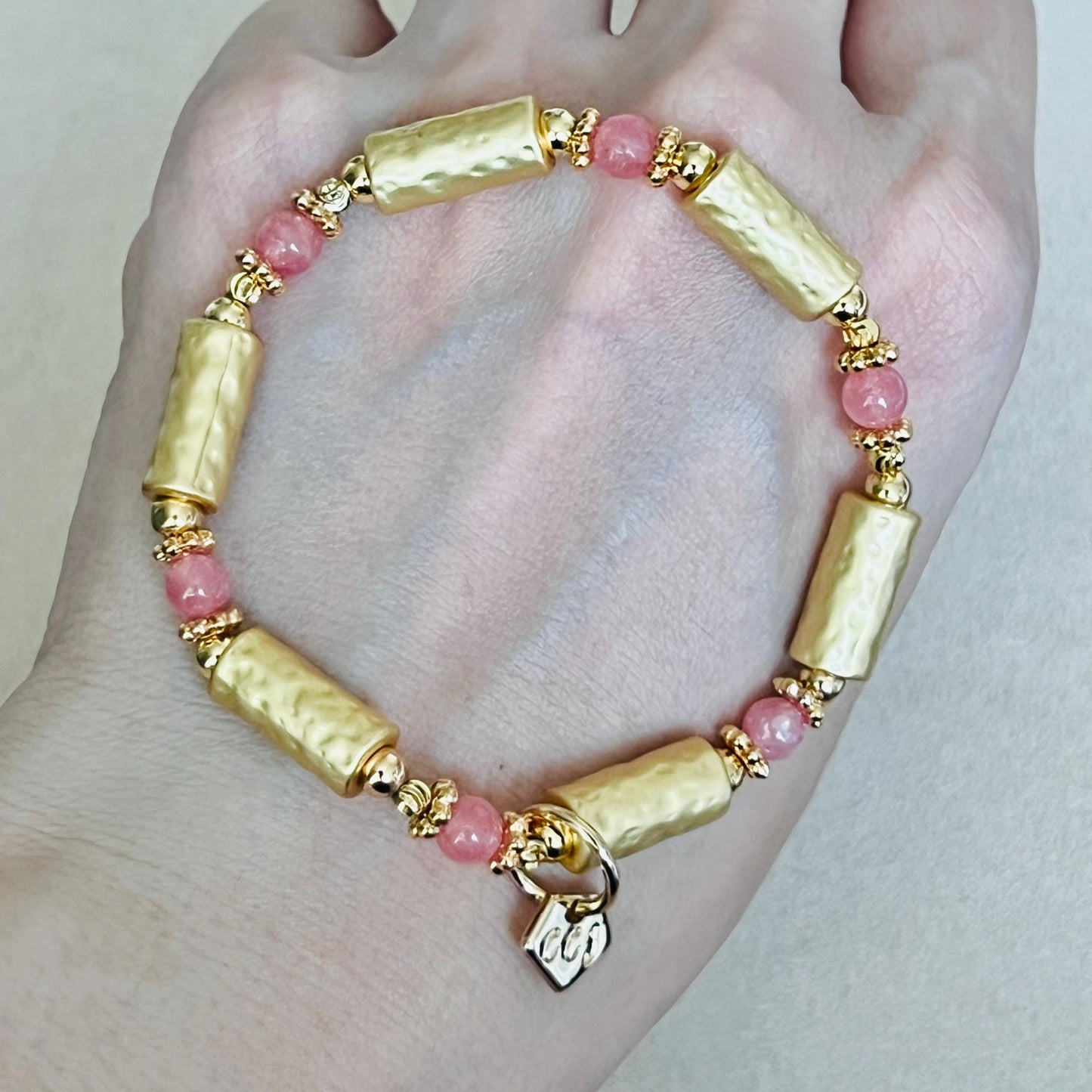 Lucky 6 Rhodochrosite Bracelet