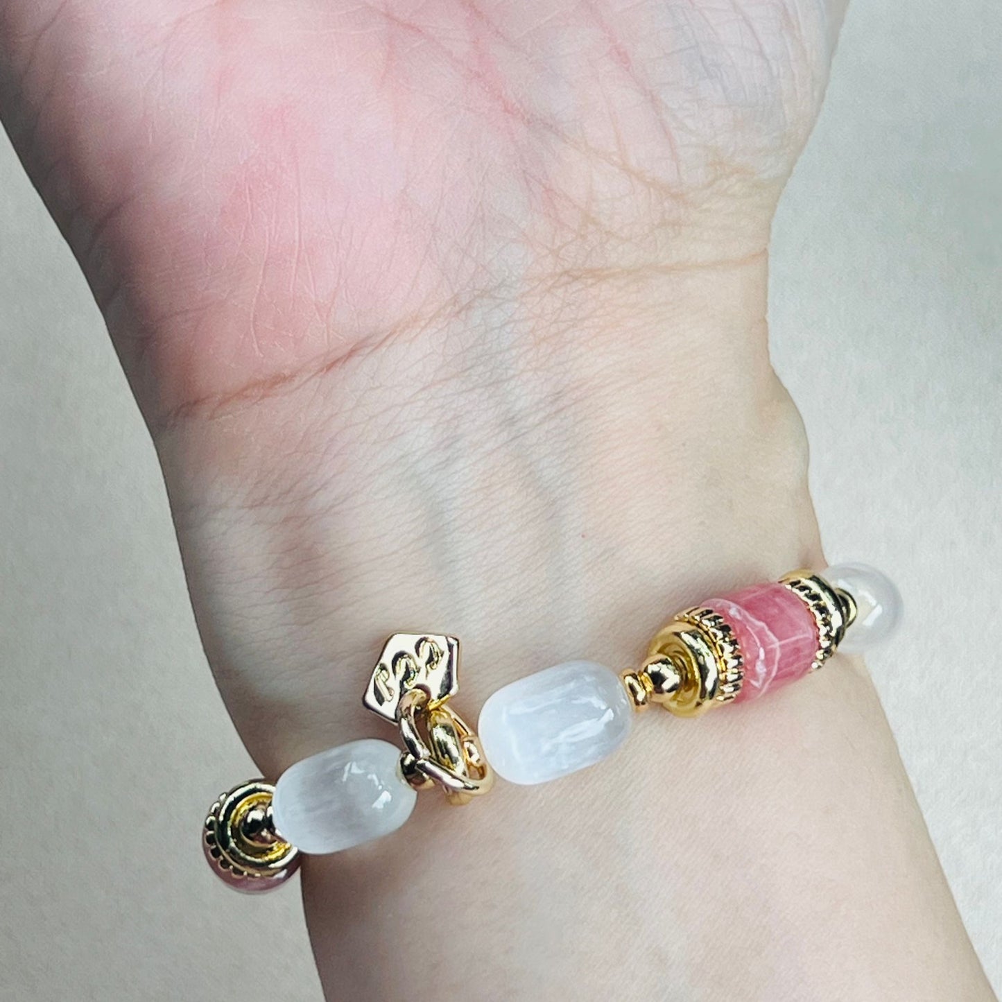 Rhodochrosite & Heaps Clarity Bracelet