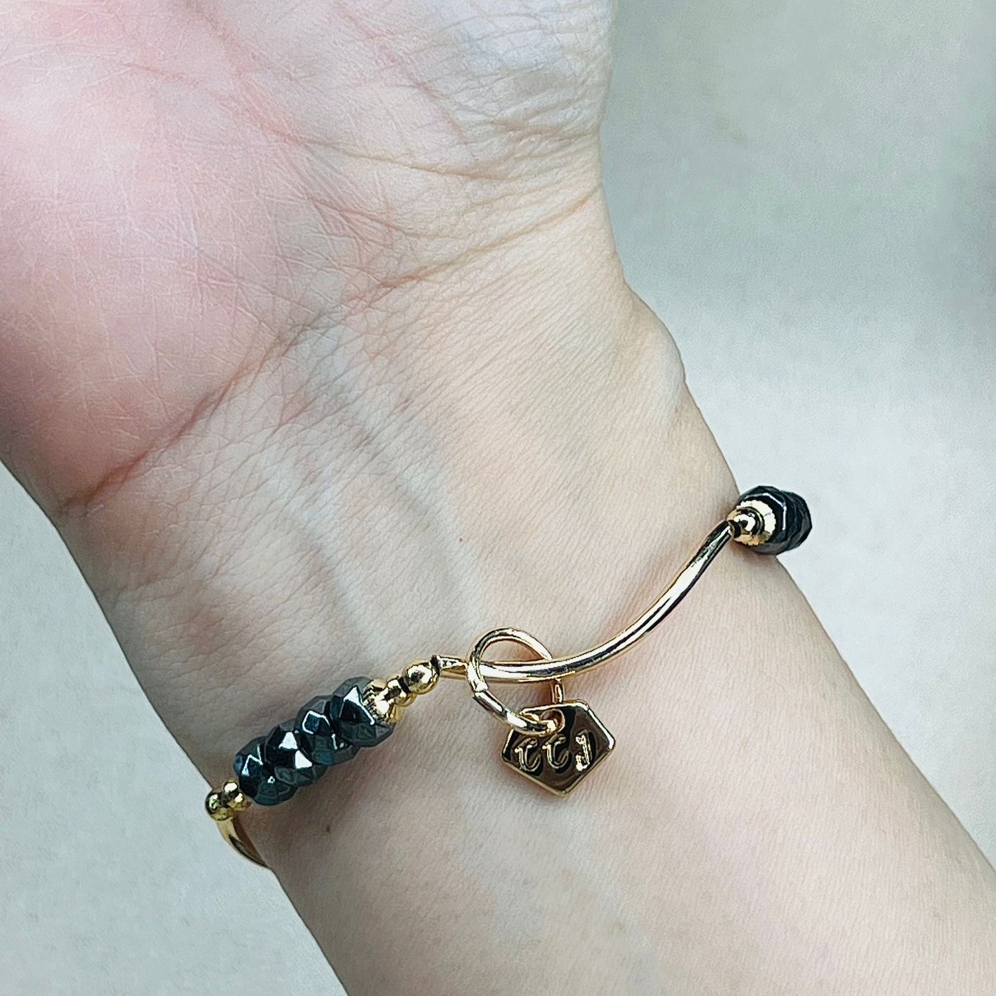 Hematite La Grace Bracelet