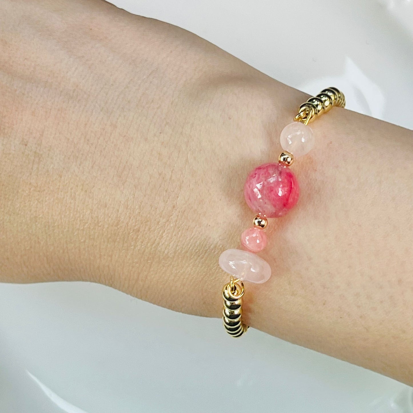 Peppy Pinks La Forma Bracelet