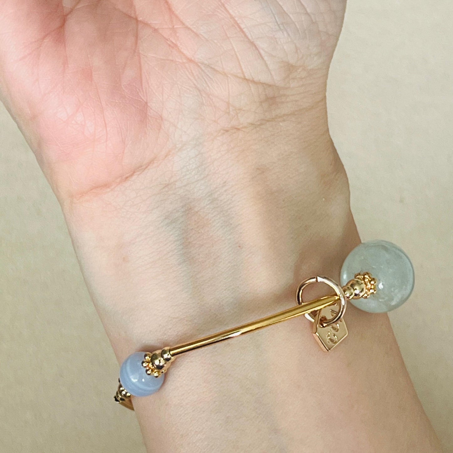 Blue Beryl, Blue Chalcedony & Blue Lace Agate Juicy La Grace Bracelet