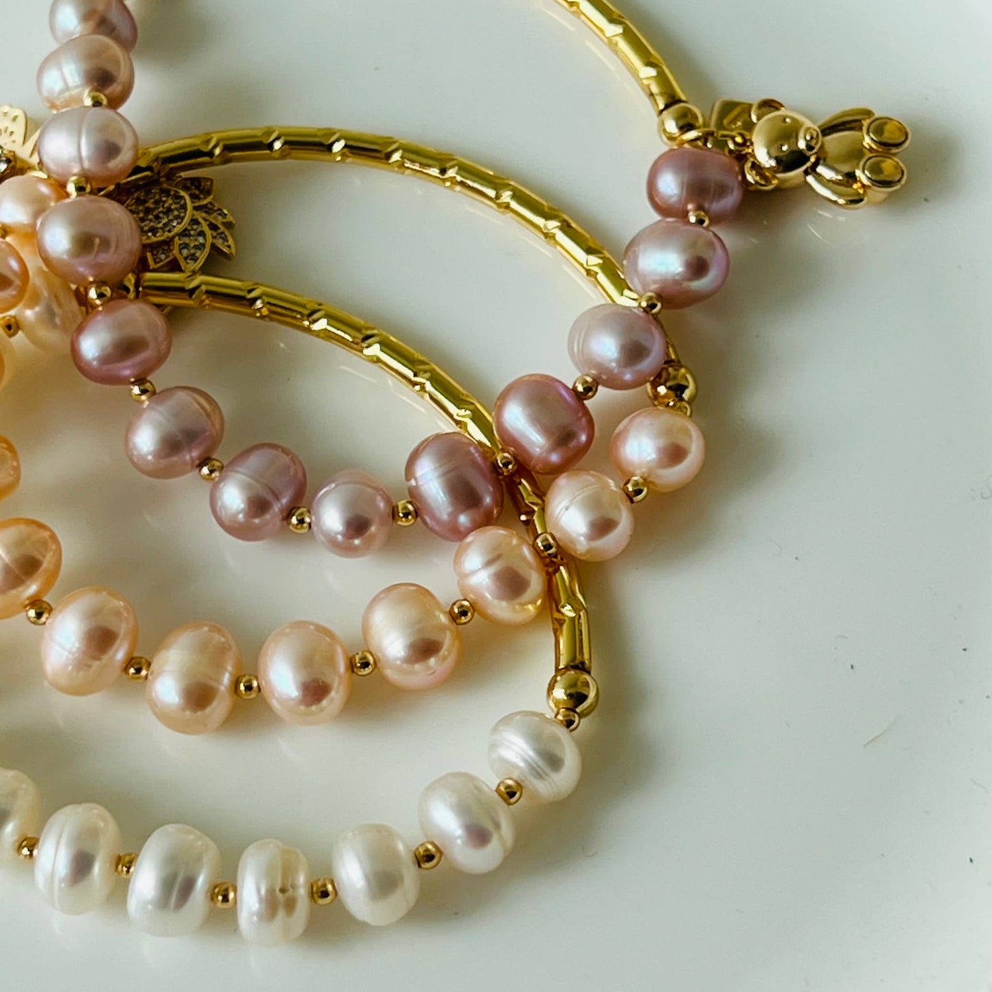 Baby Champagne Pearl Diadem Bracelet