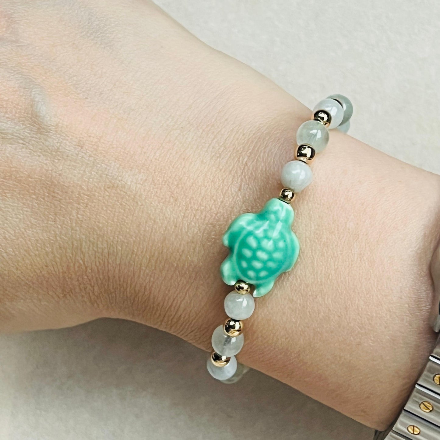 Jade & Green Beryl Cuddlies Bracelet