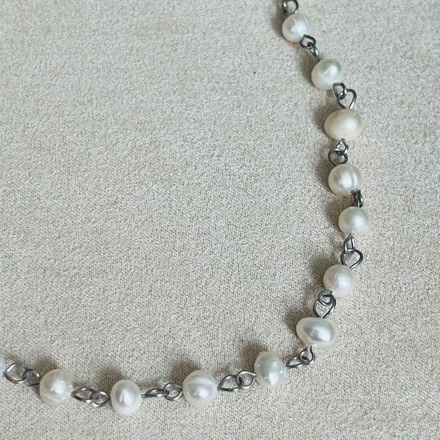 Baroque Pearl Choker Necklace SHW