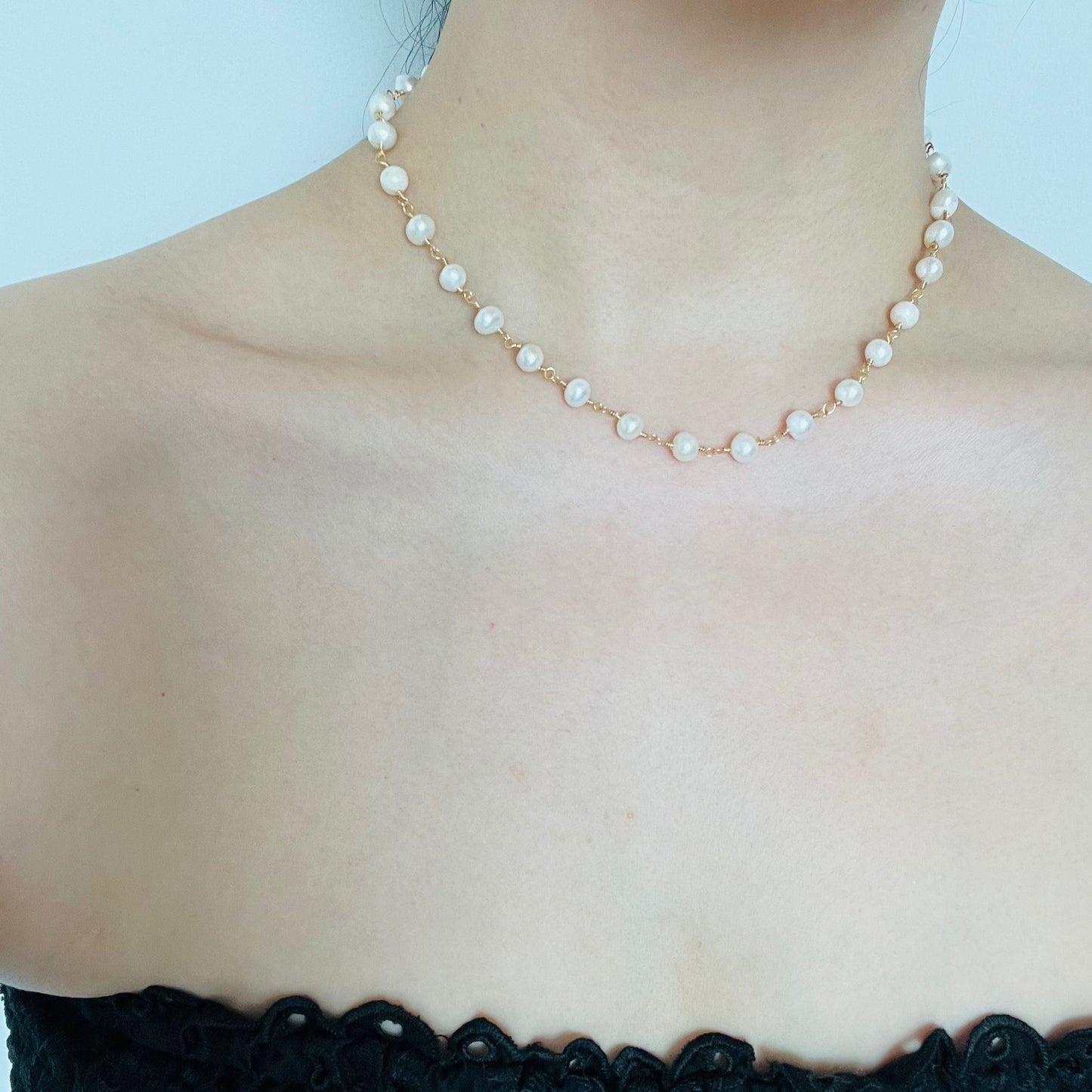 Baroque Pearl Choker Necklace