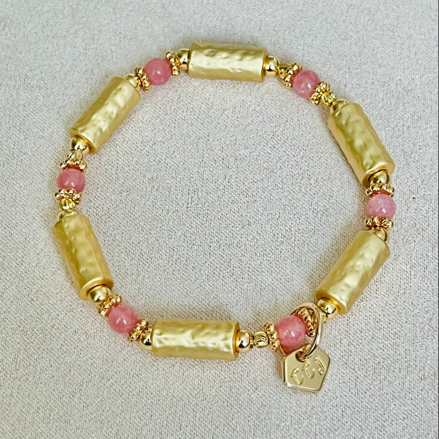 Lucky 6 Rhodochrosite Bracelet