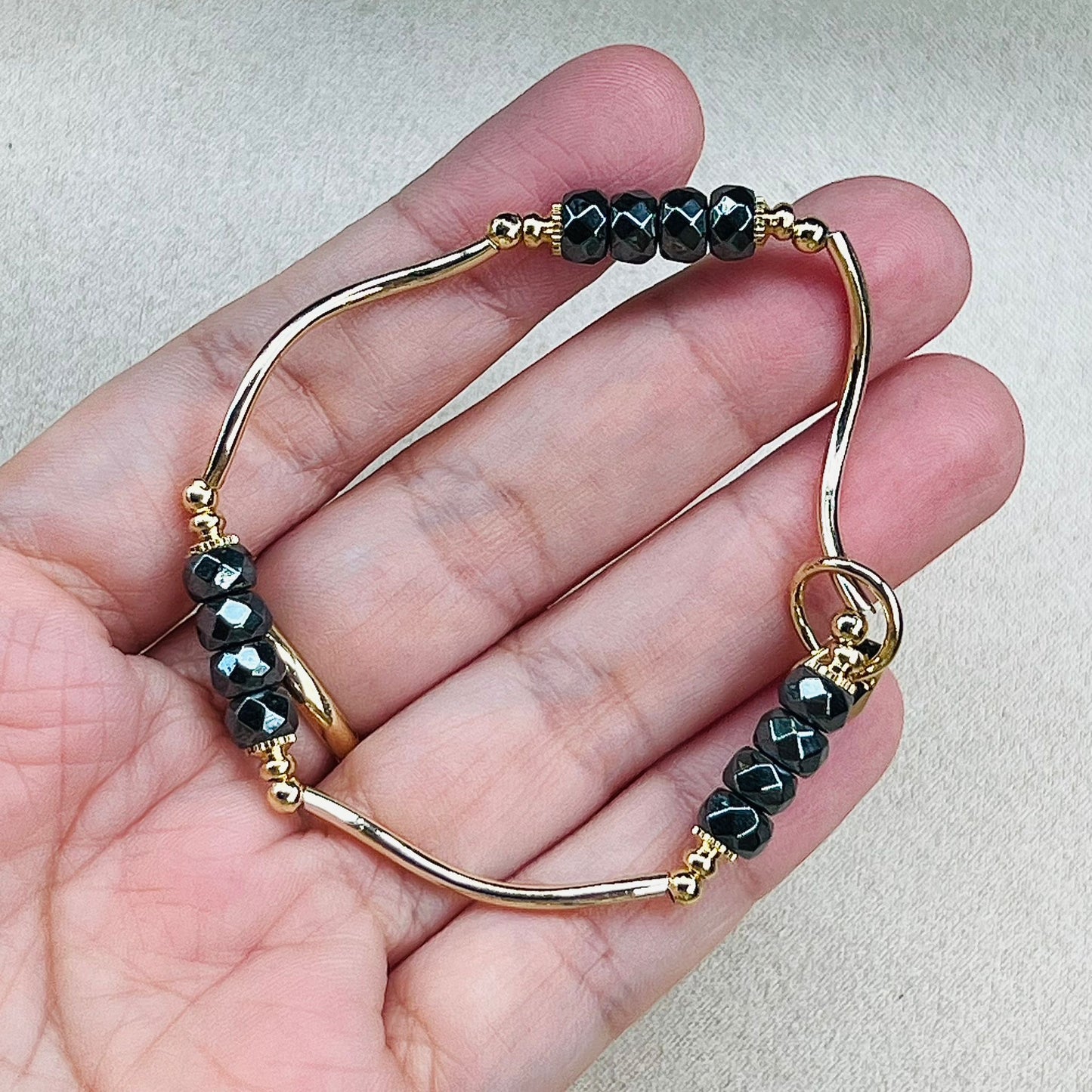Hematite La Grace Bracelet