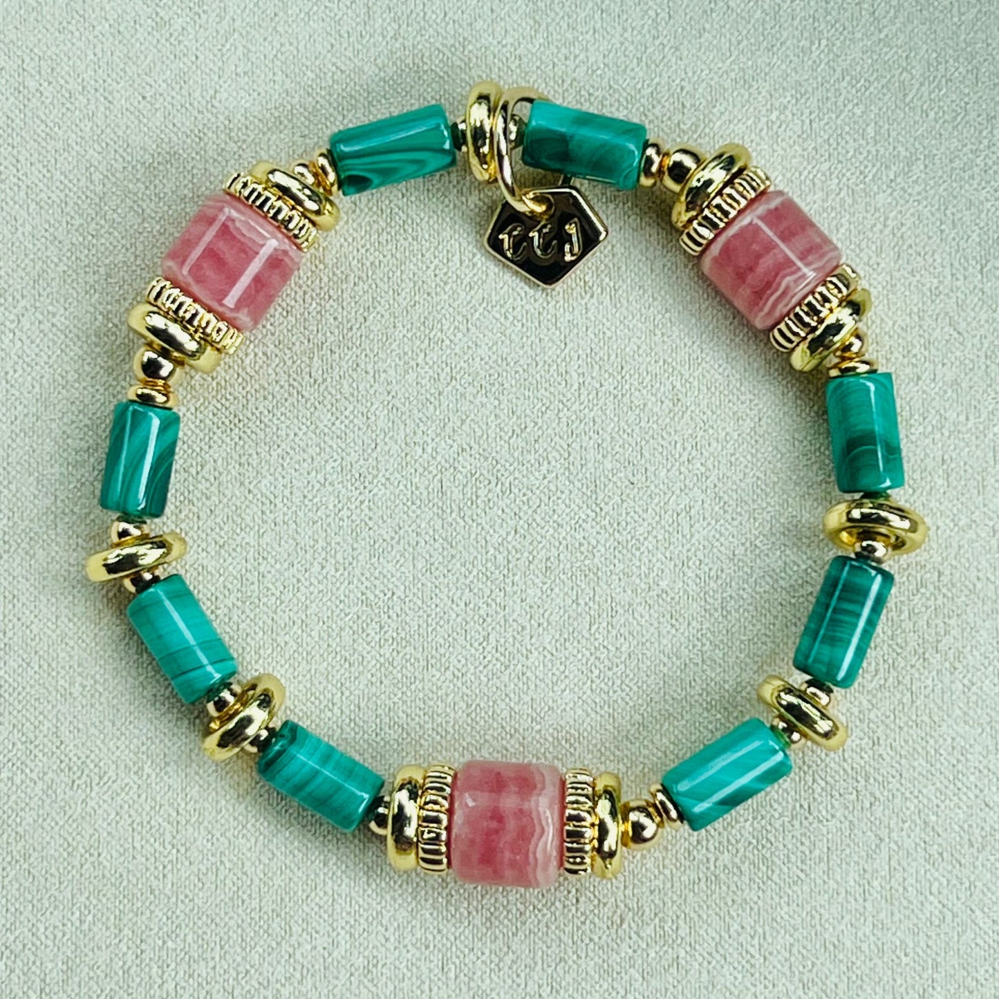 Rhodochrosite & Heaps Abundance Bracelet