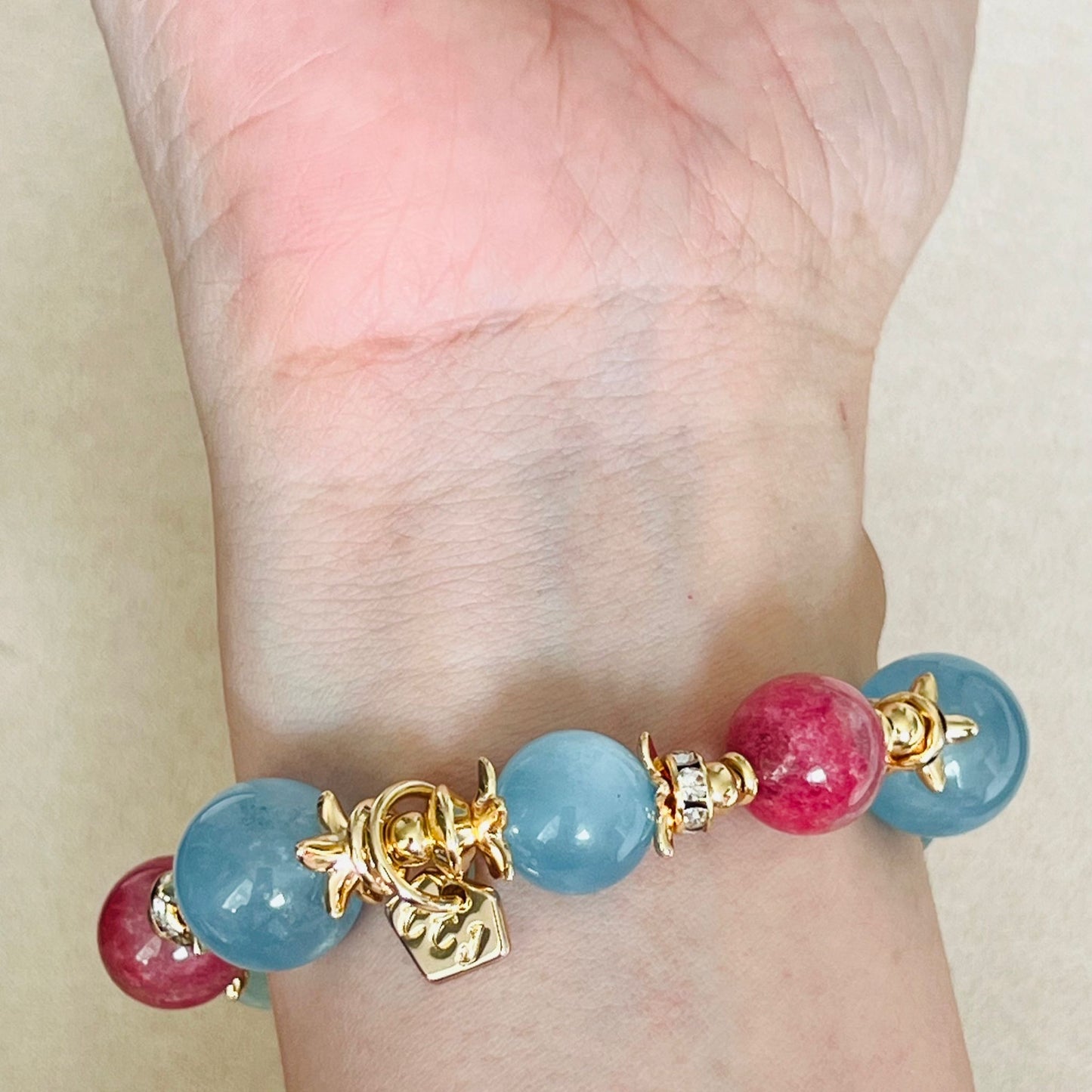 Happy-Go-Lucky Aquamarine Bracelet