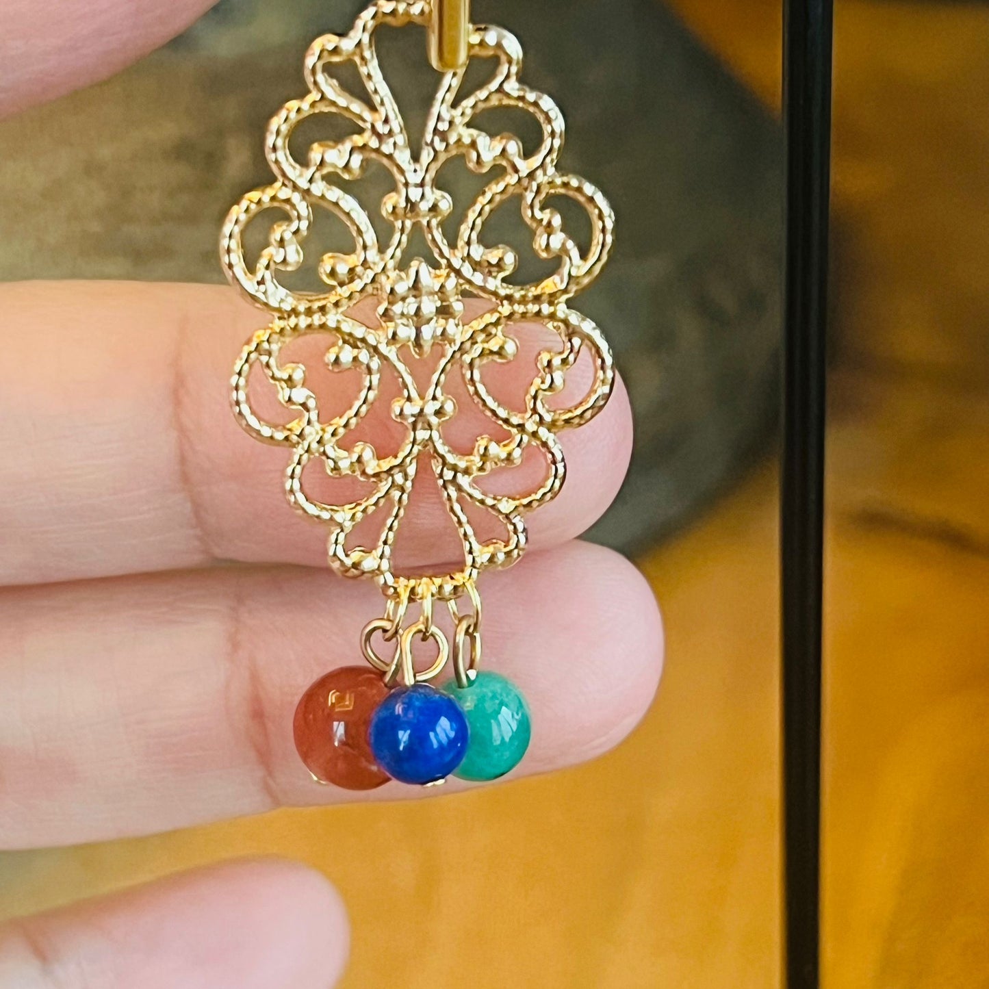 Filigree Rainbow Earrings