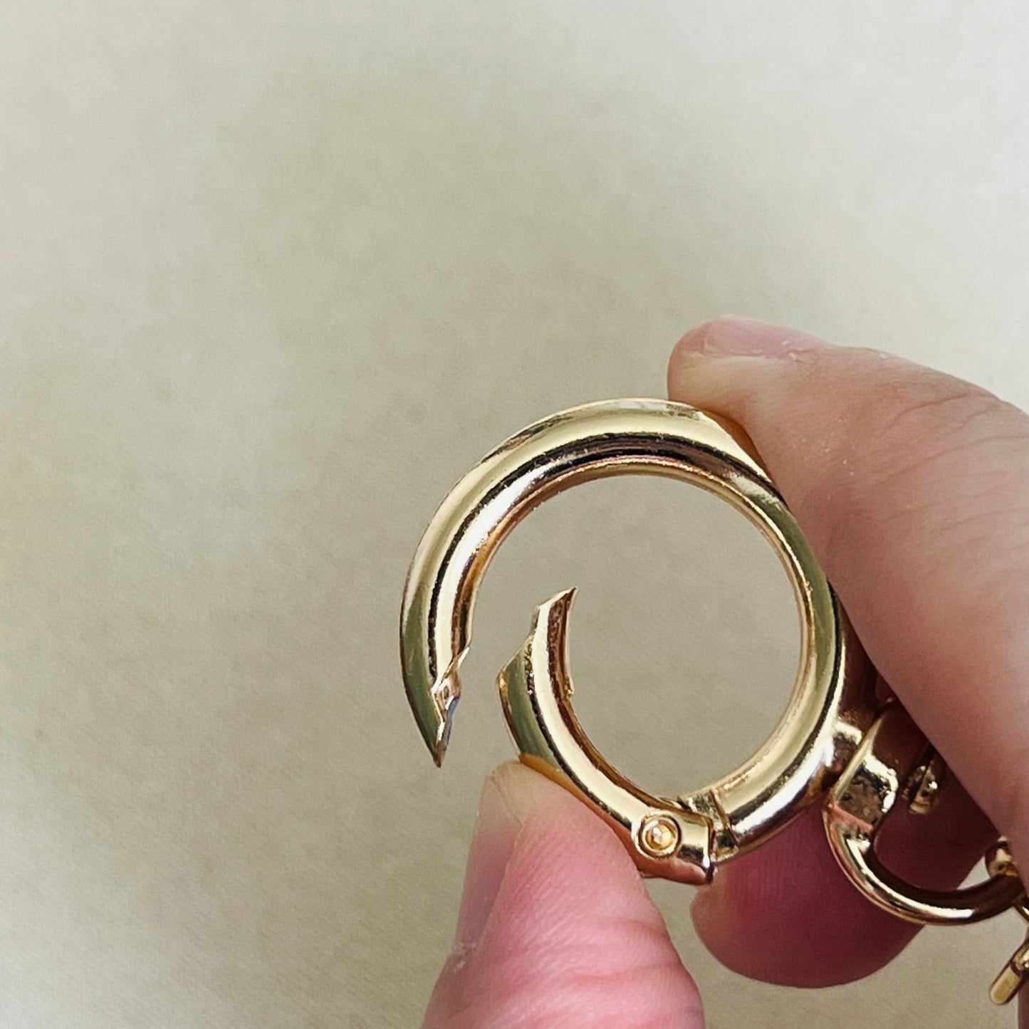 Selenite Bag Charm/Key Ring