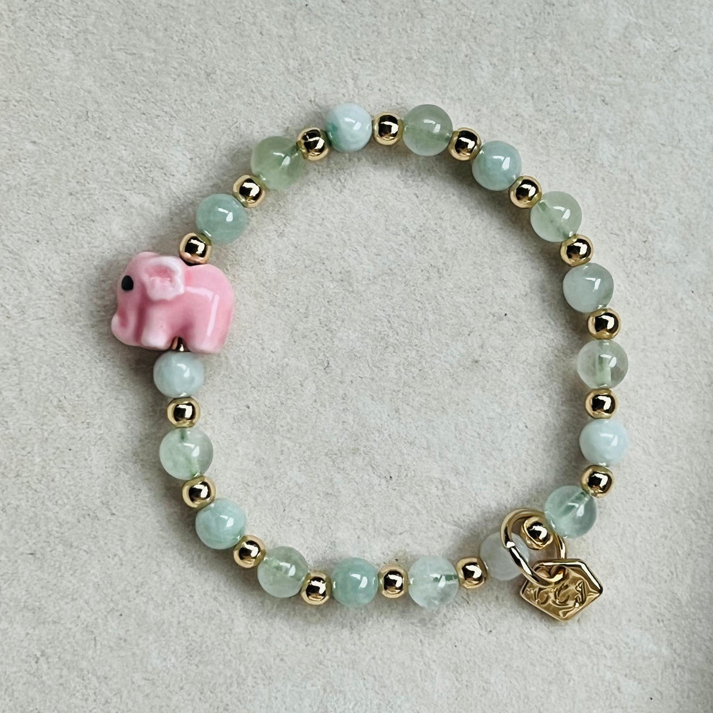 Jade & Green Beryl Cuddlies Bracelet