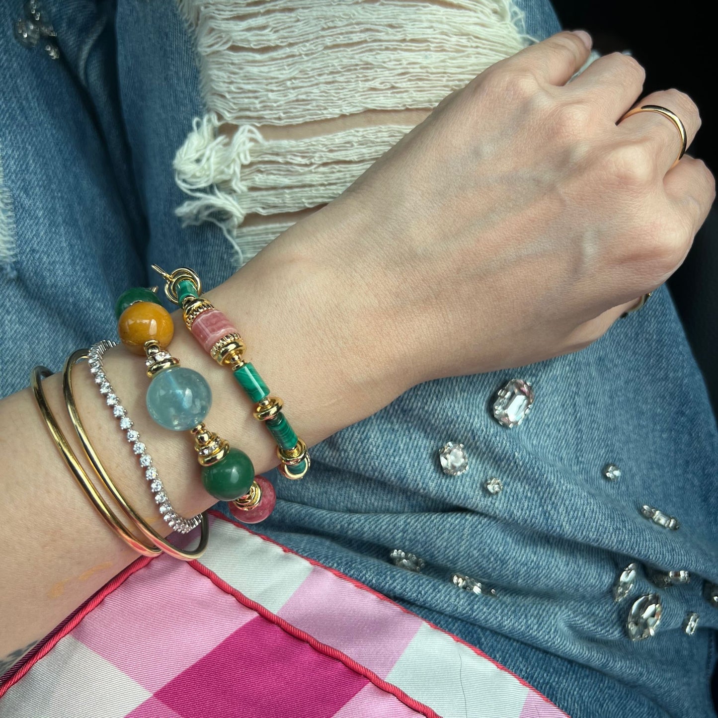 Aquamarine Abundance & Joy Bracelet