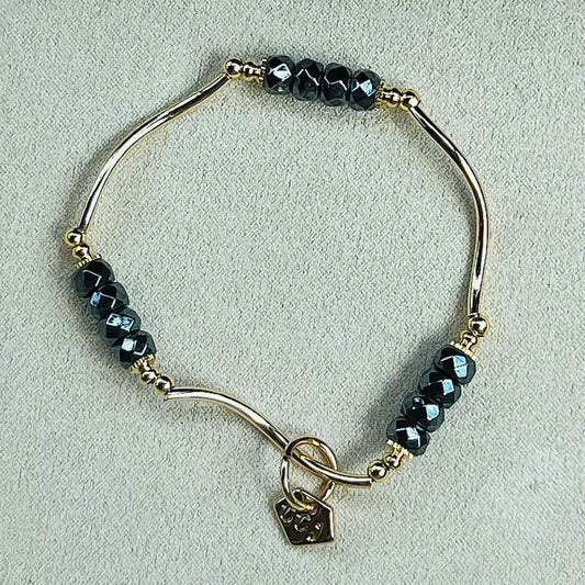Hematite Baby La Grace Bracelet