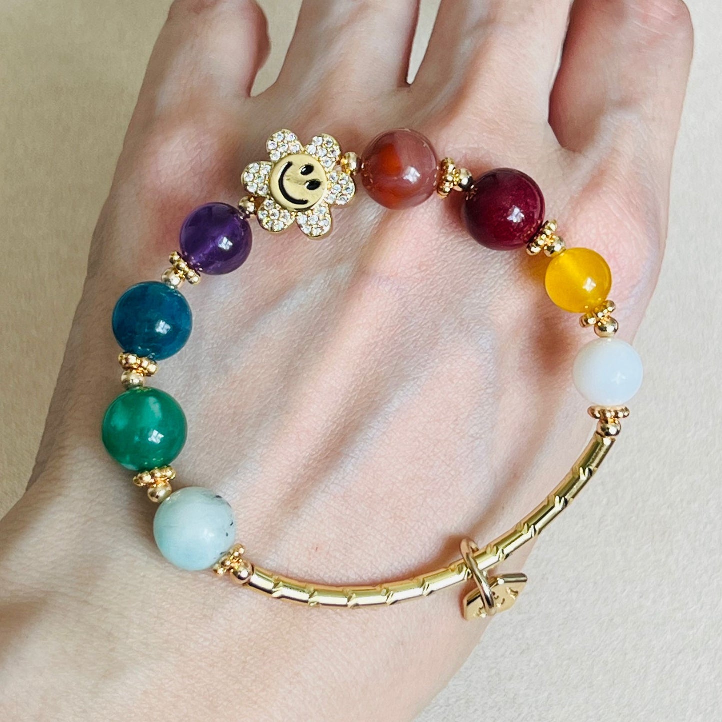 Smile! Rainbow Flower Diadem Bracelet