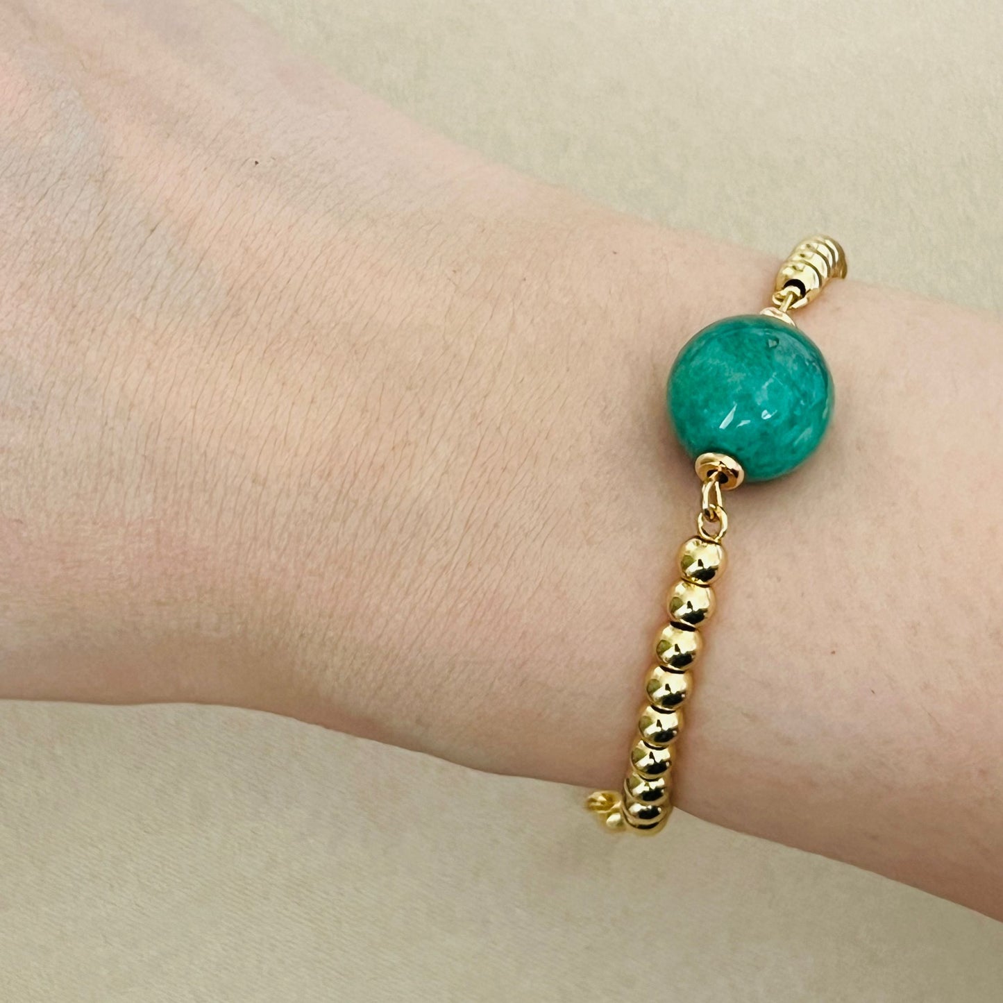 Vintage Amazonite La Forma Bracelet