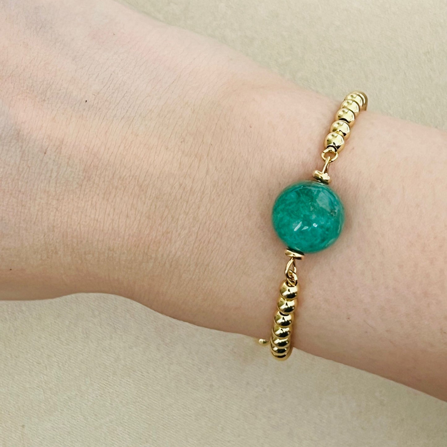 Vintage Amazonite La Forma Bracelet