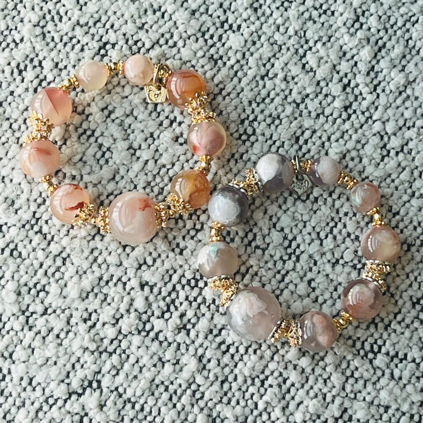 Lilac Sakura Agate Supreme Bracelet