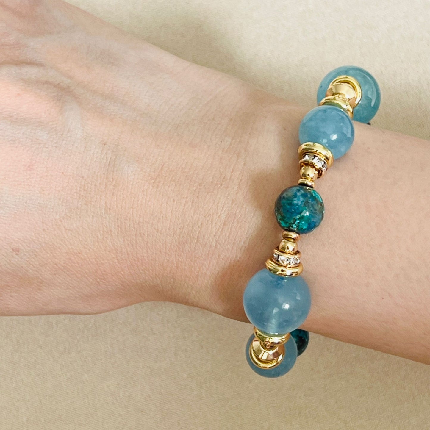Wow-So-Wise Aquamarine Bracelet