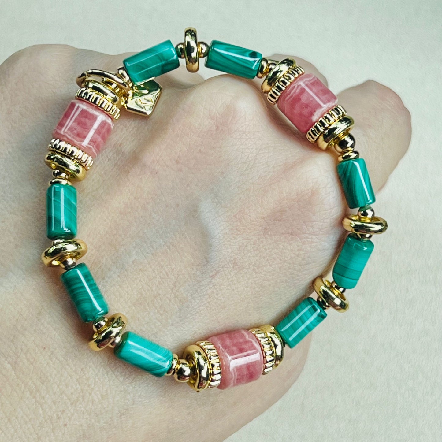 Rhodochrosite & Heaps Abundance Bracelet