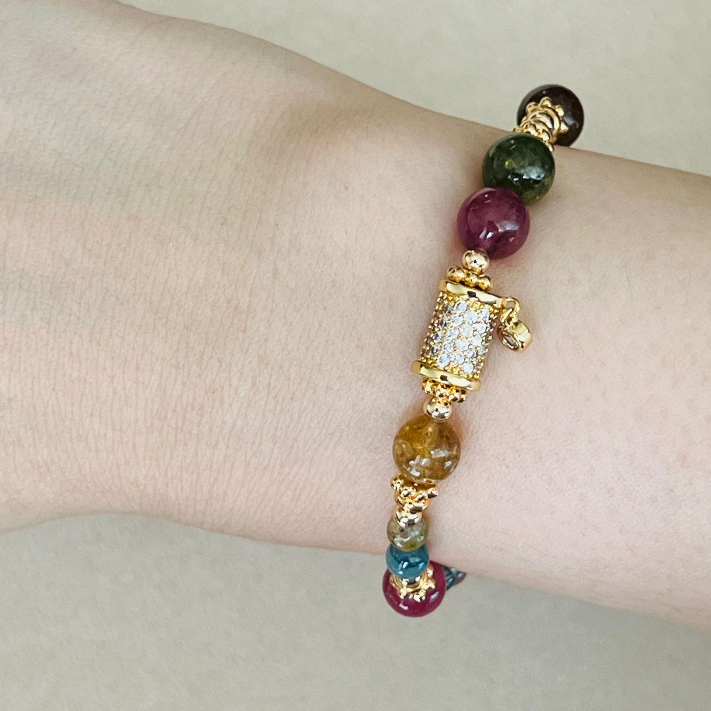 Rainbow Tourmaline Bracelet