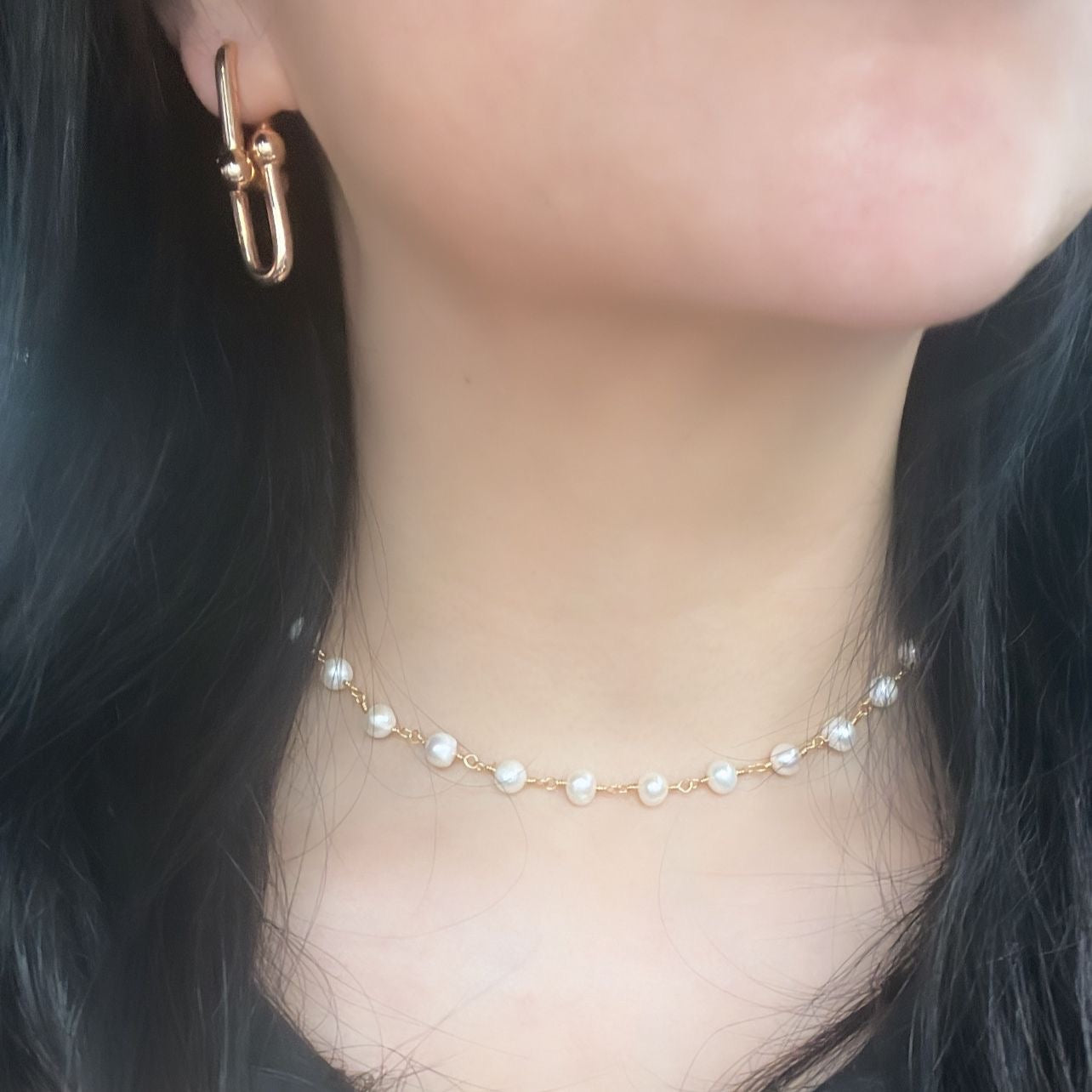 Baroque Pearl Choker Necklace