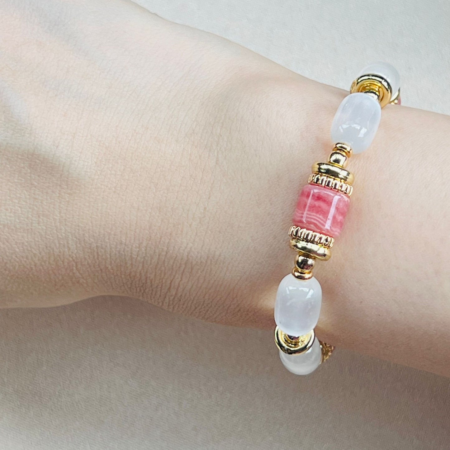 Rhodochrosite & Heaps Clarity Bracelet