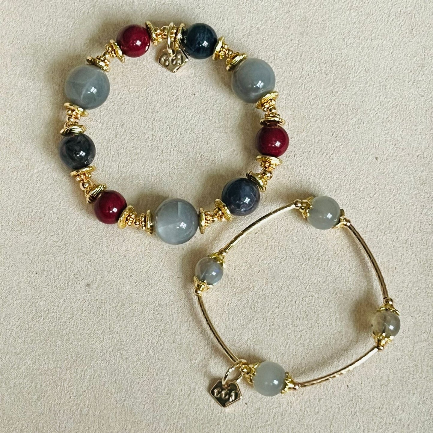 Etoupe Moonstone & Labradorite La Grace Bracelet