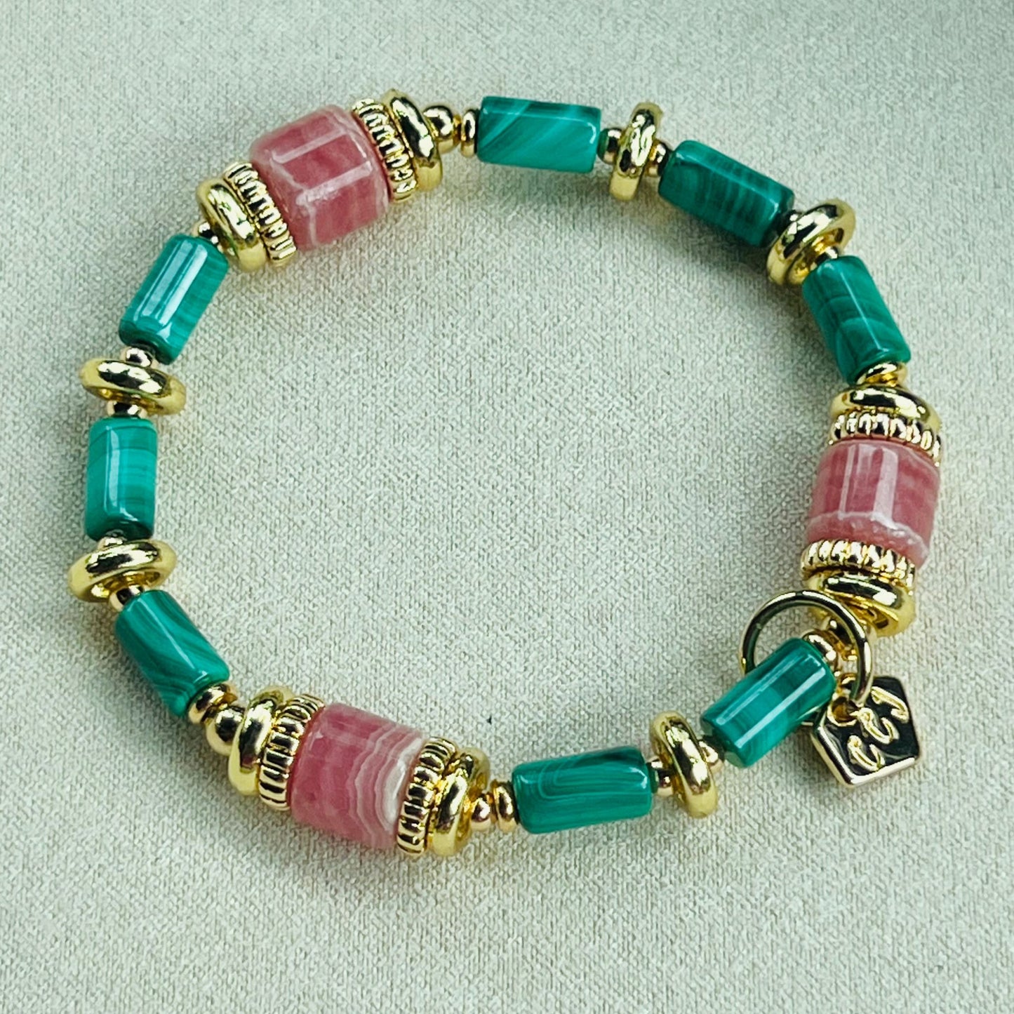 Rhodochrosite & Heaps Abundance Bracelet