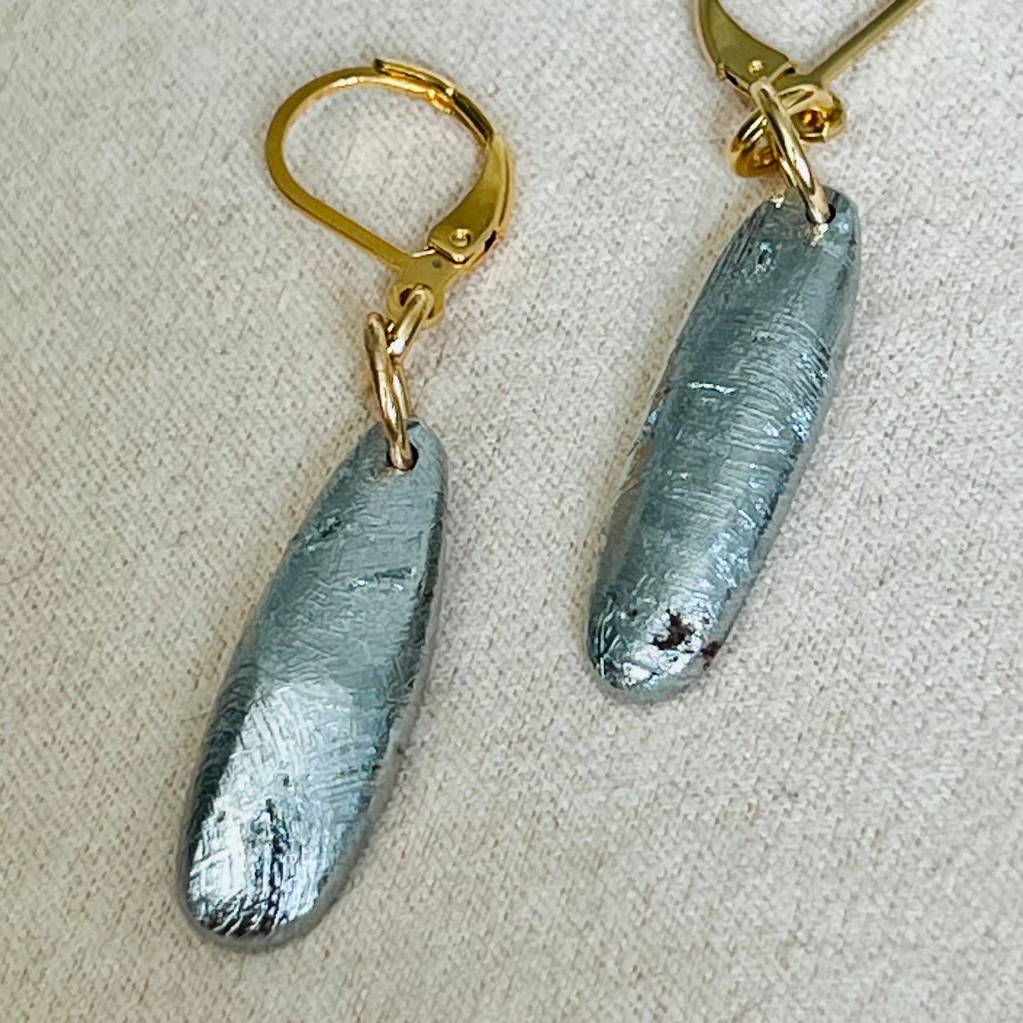 Meteorite Earrings - Long