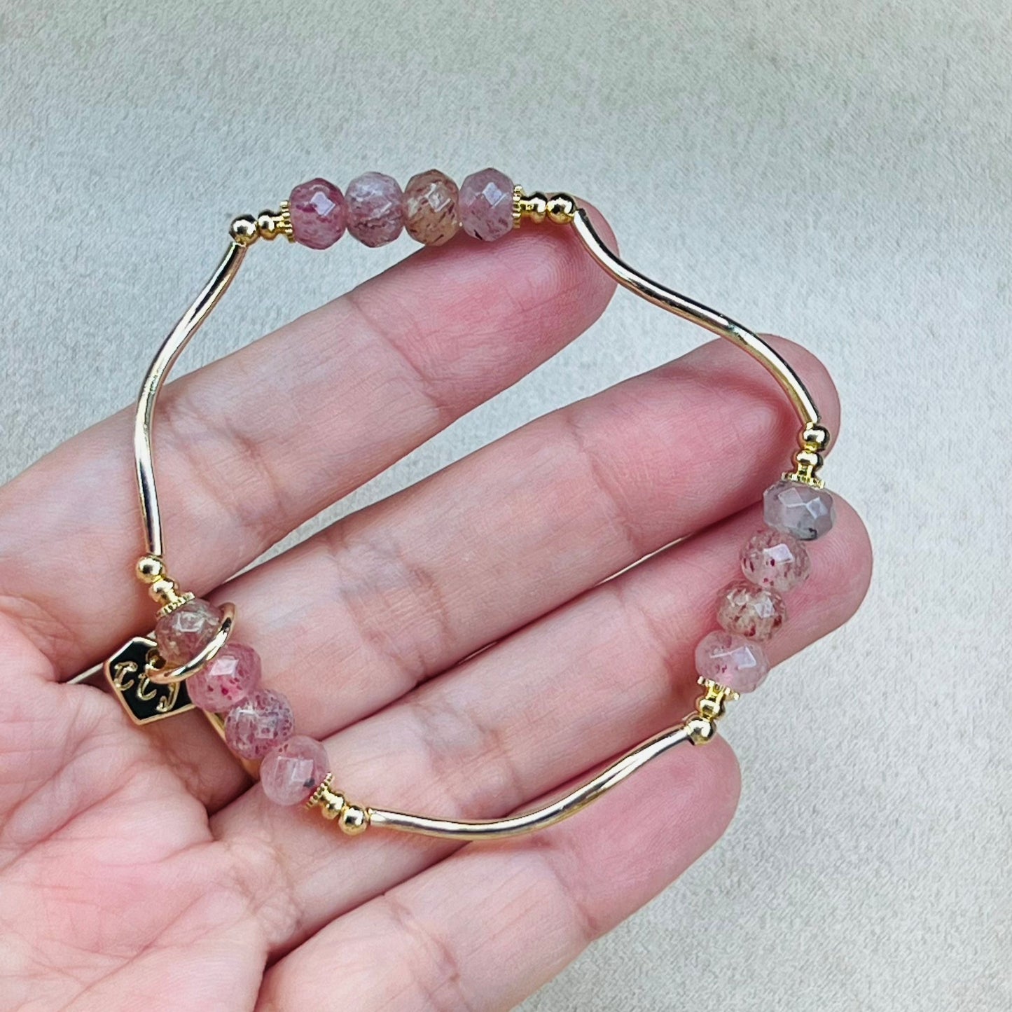 Strawberry Quartz La Grace Bracelet