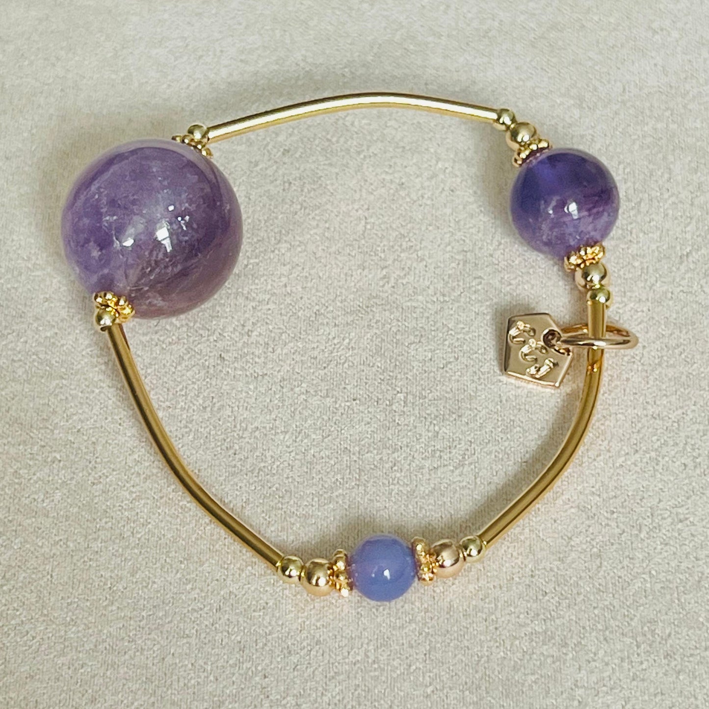 Amethyst, Ametrine & Lavender Moon Quartz Juicy La Grace Bracelet