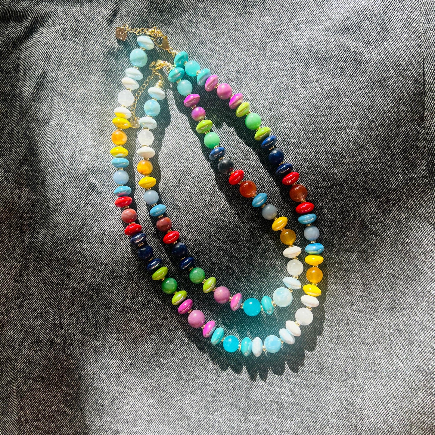 7chakra Crystal Porcelain Necklace