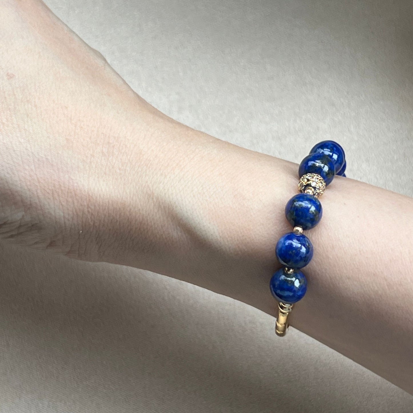 Lucky Lapis Lazuli Delicate Diadem Bracelet