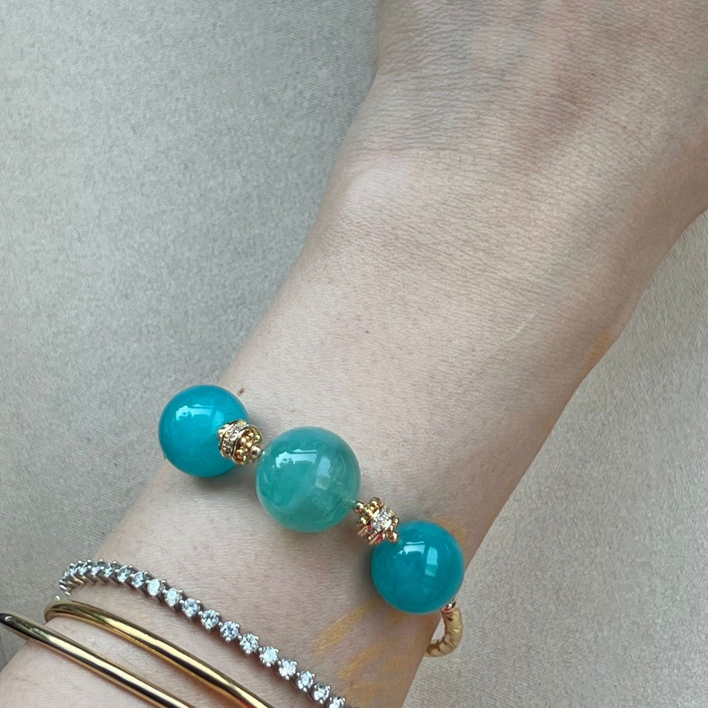 Amazing Amazonite Diadem Bracelet