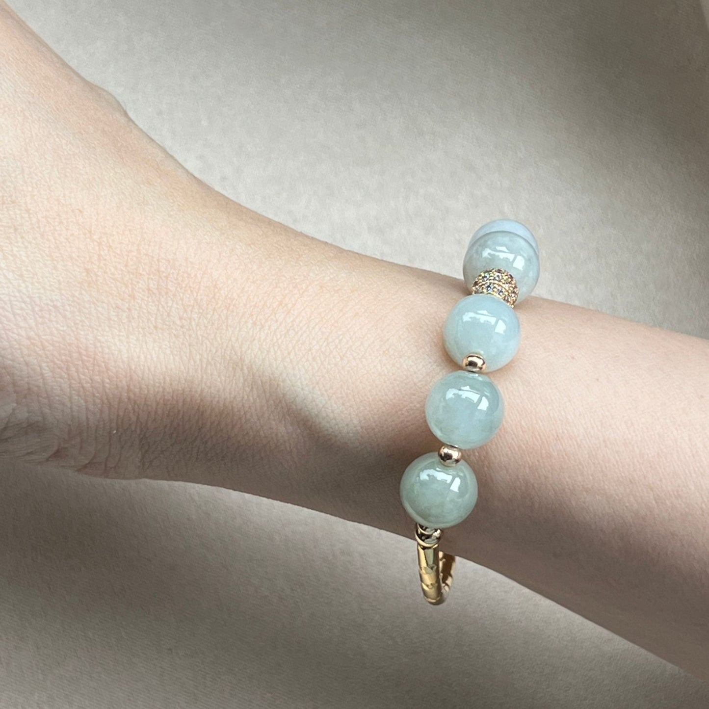 Jubilant Jade Delicate Diadem Bracelet