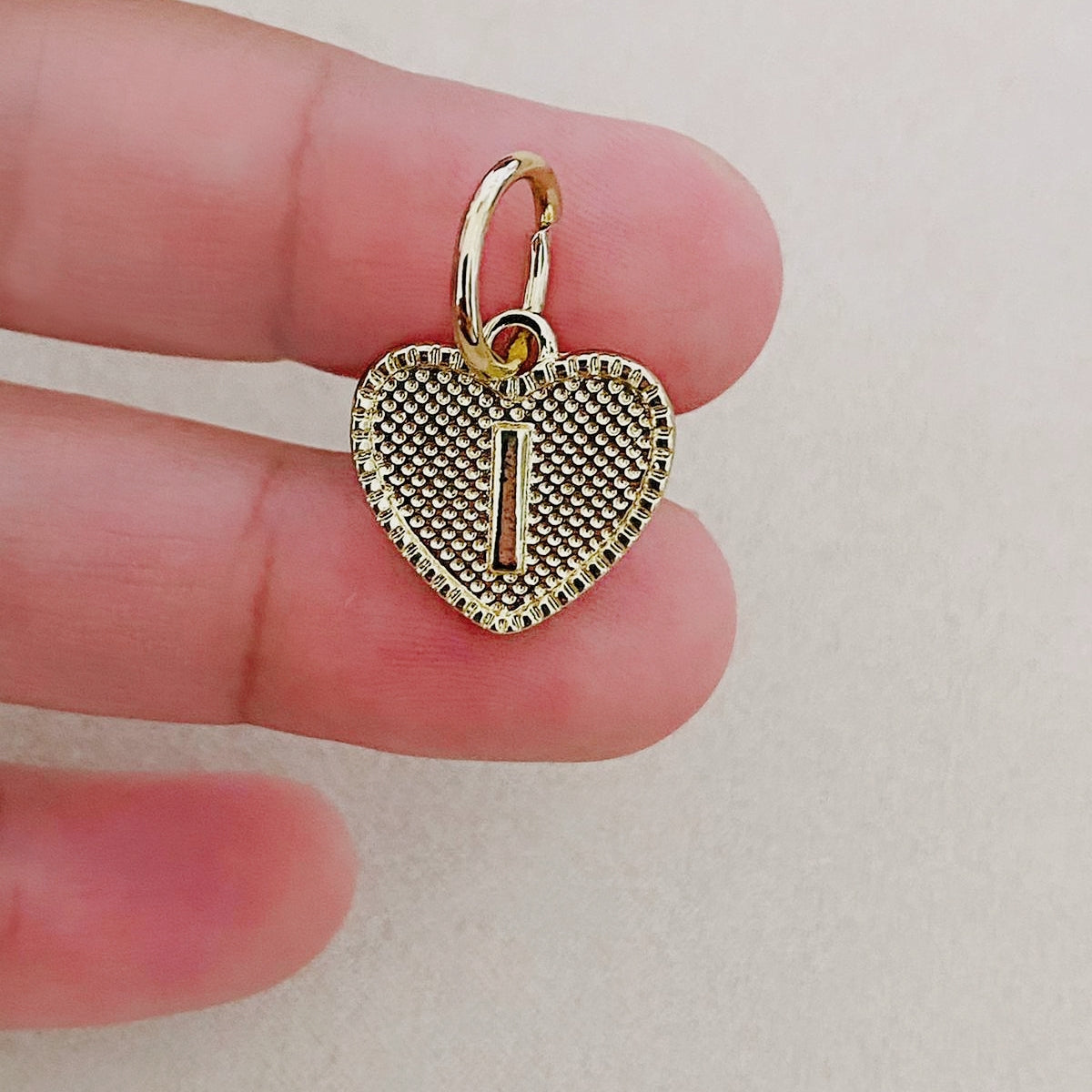 Heart Letter Charm