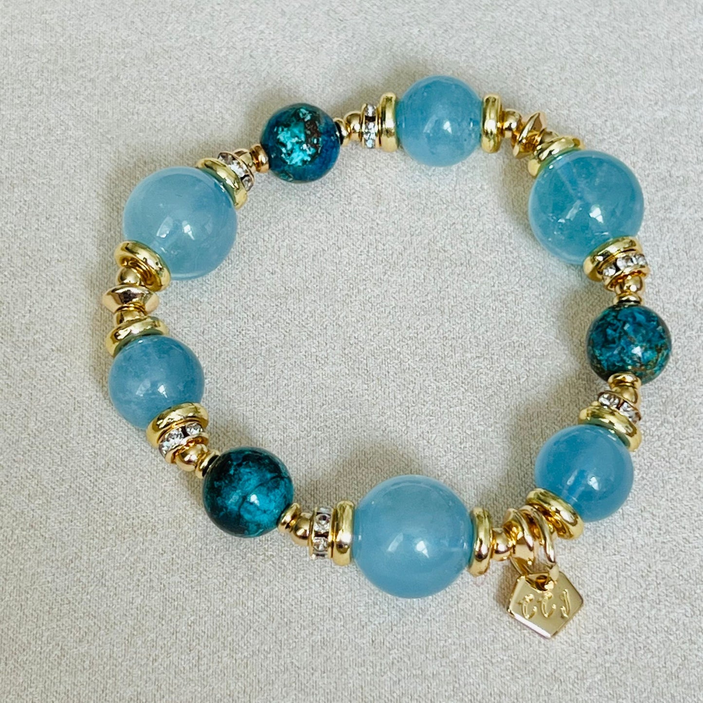Wow-So-Wise Aquamarine Bracelet