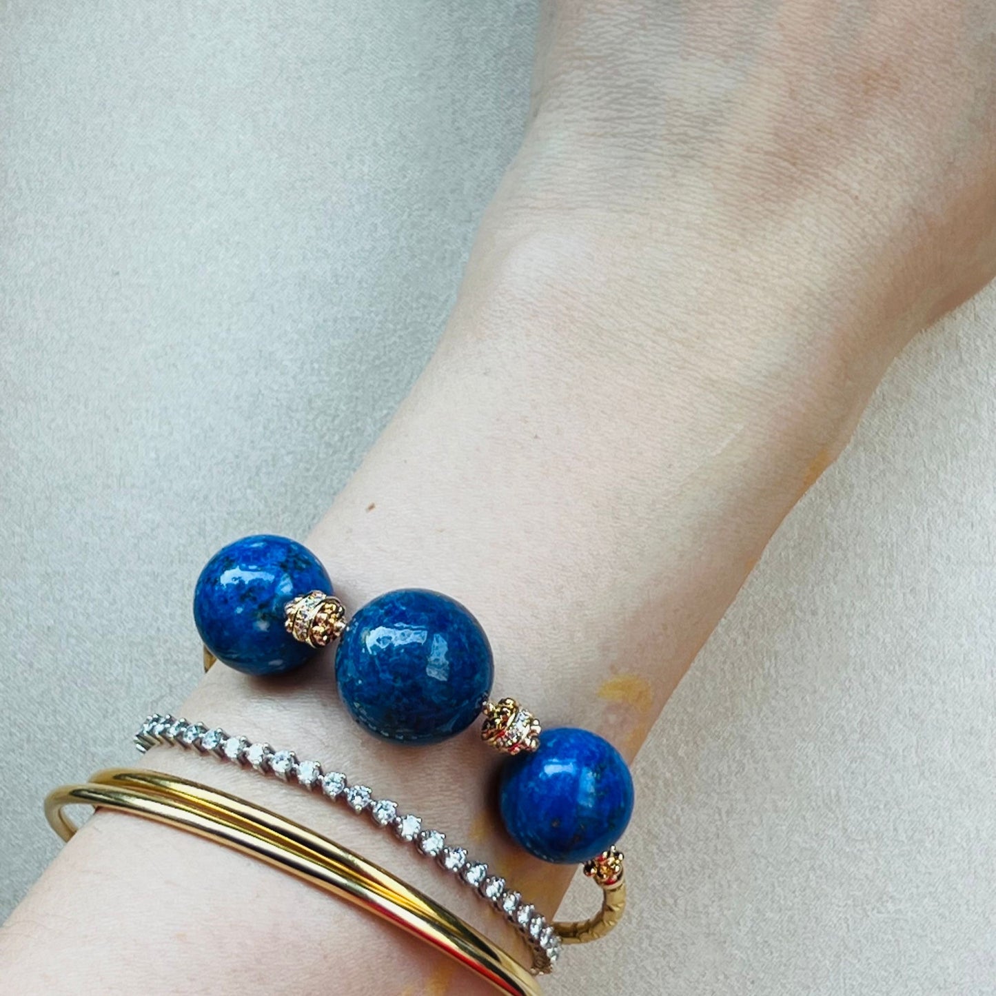 Lucky Lapis Lazuli Diadem Bracelet