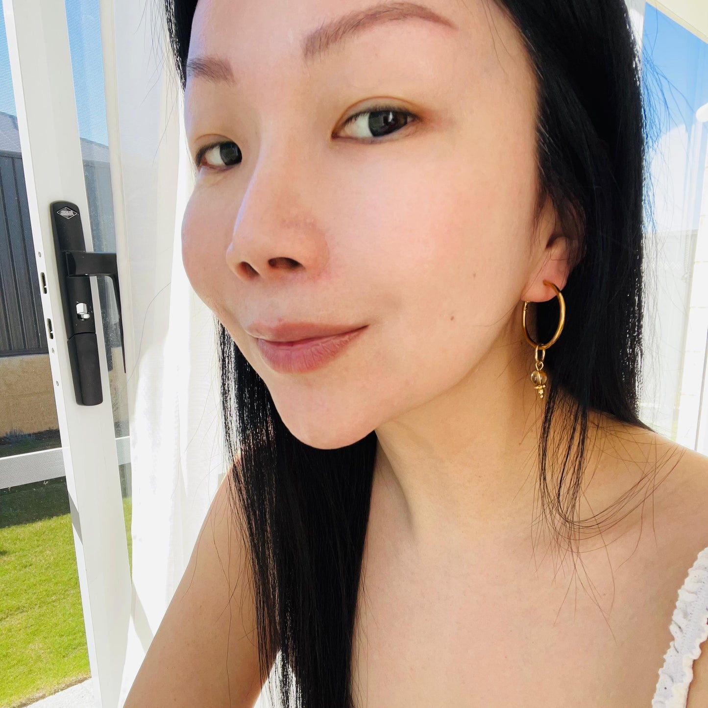 Citrine Hoop Earrings
