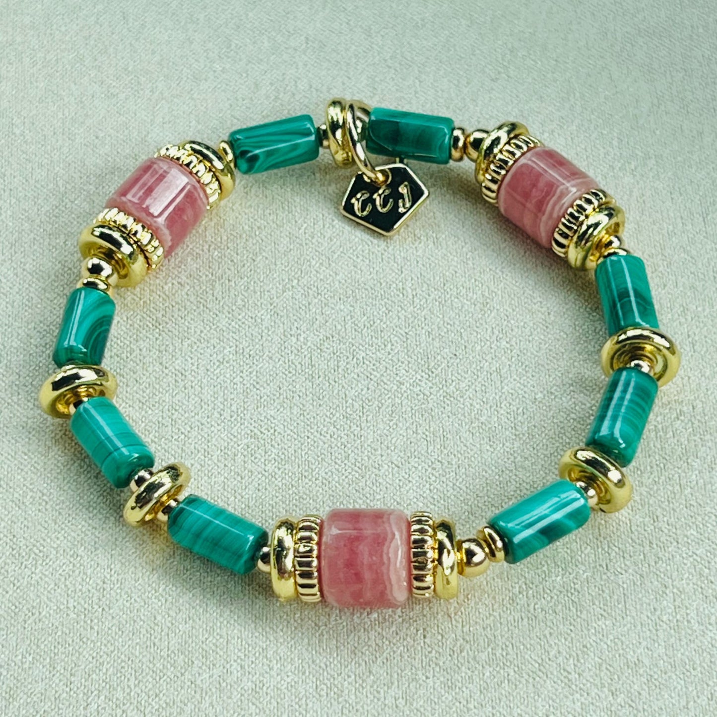 Rhodochrosite & Heaps Abundance Bracelet