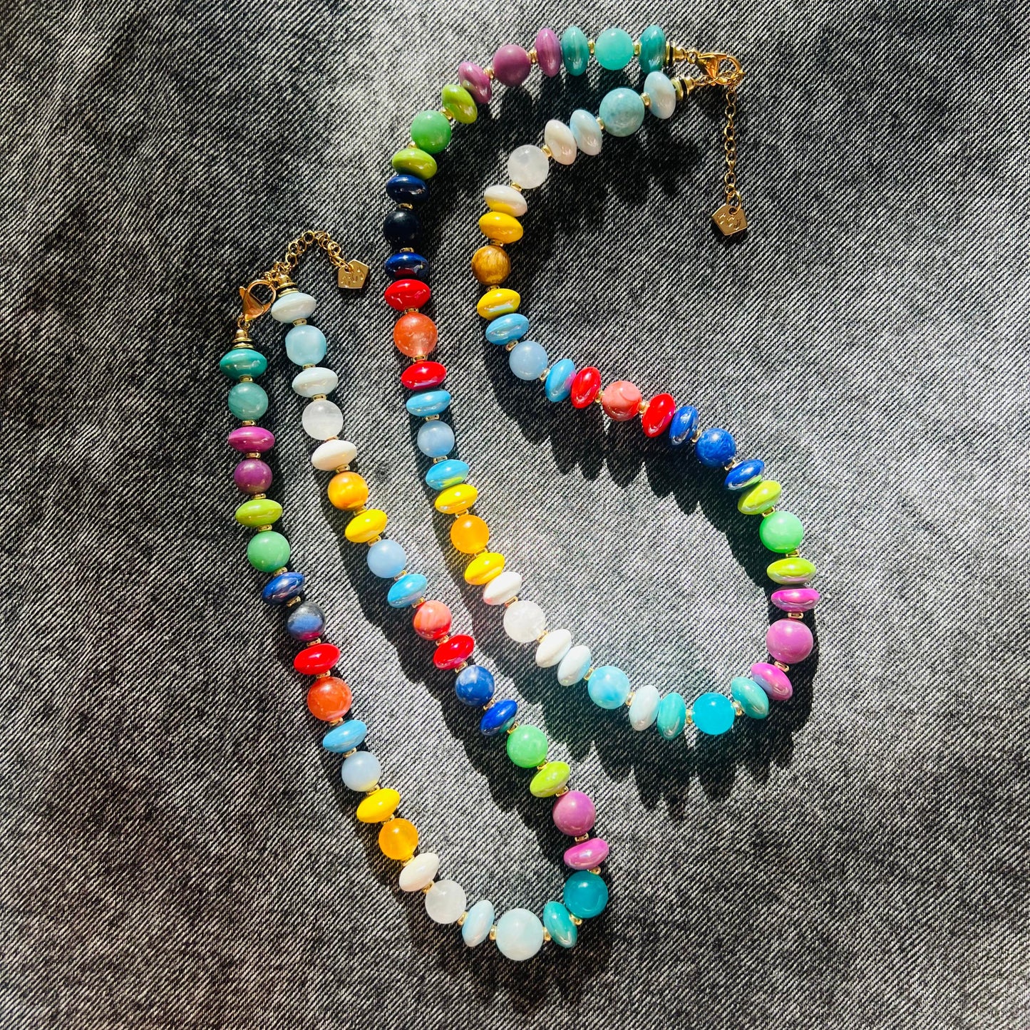 7chakra Crystal Porcelain Necklace