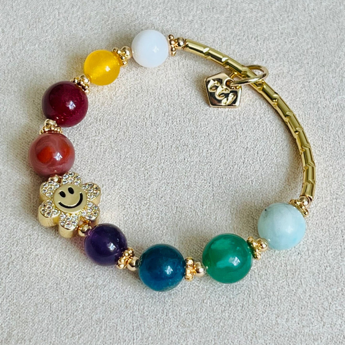 Smile! Rainbow Flower Diadem Bracelet