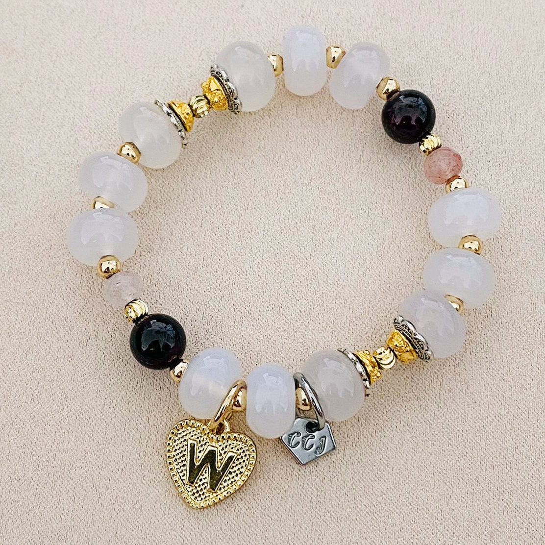 Heart Letter Charm