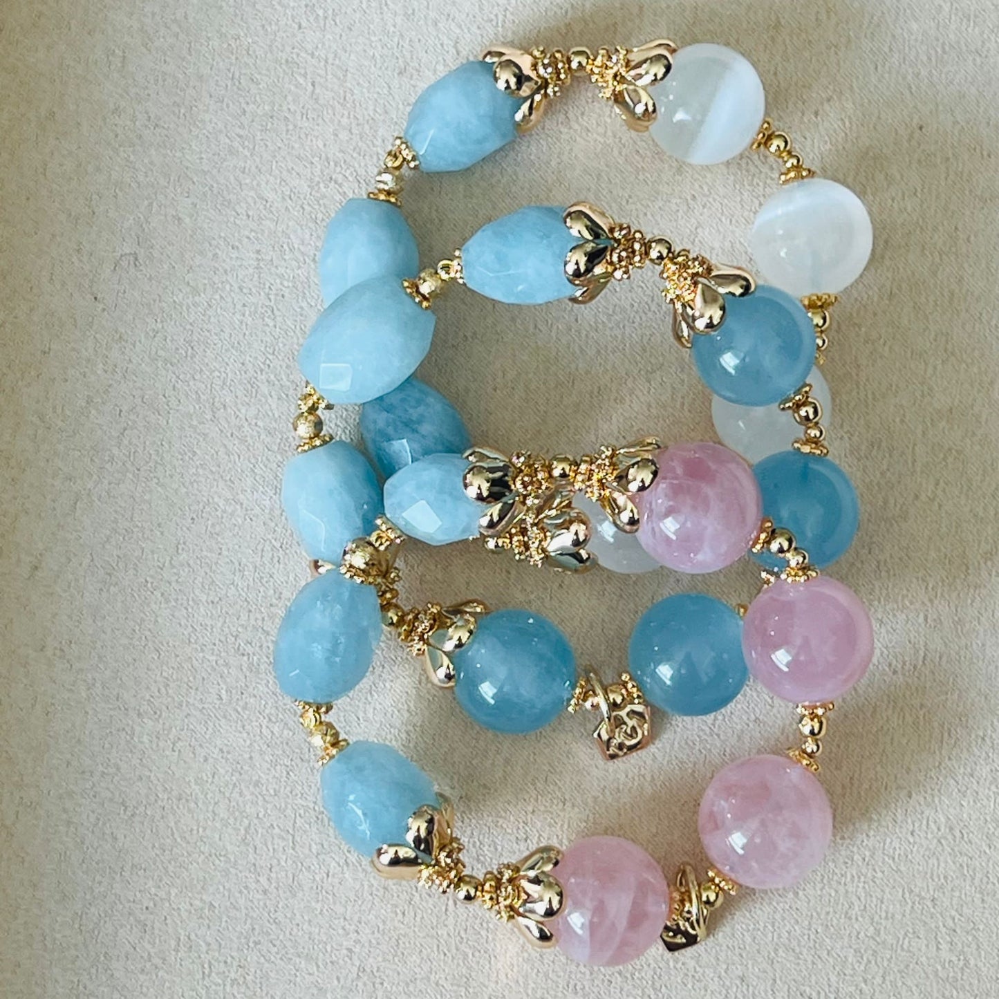 Raw Aquamarine Bracelet