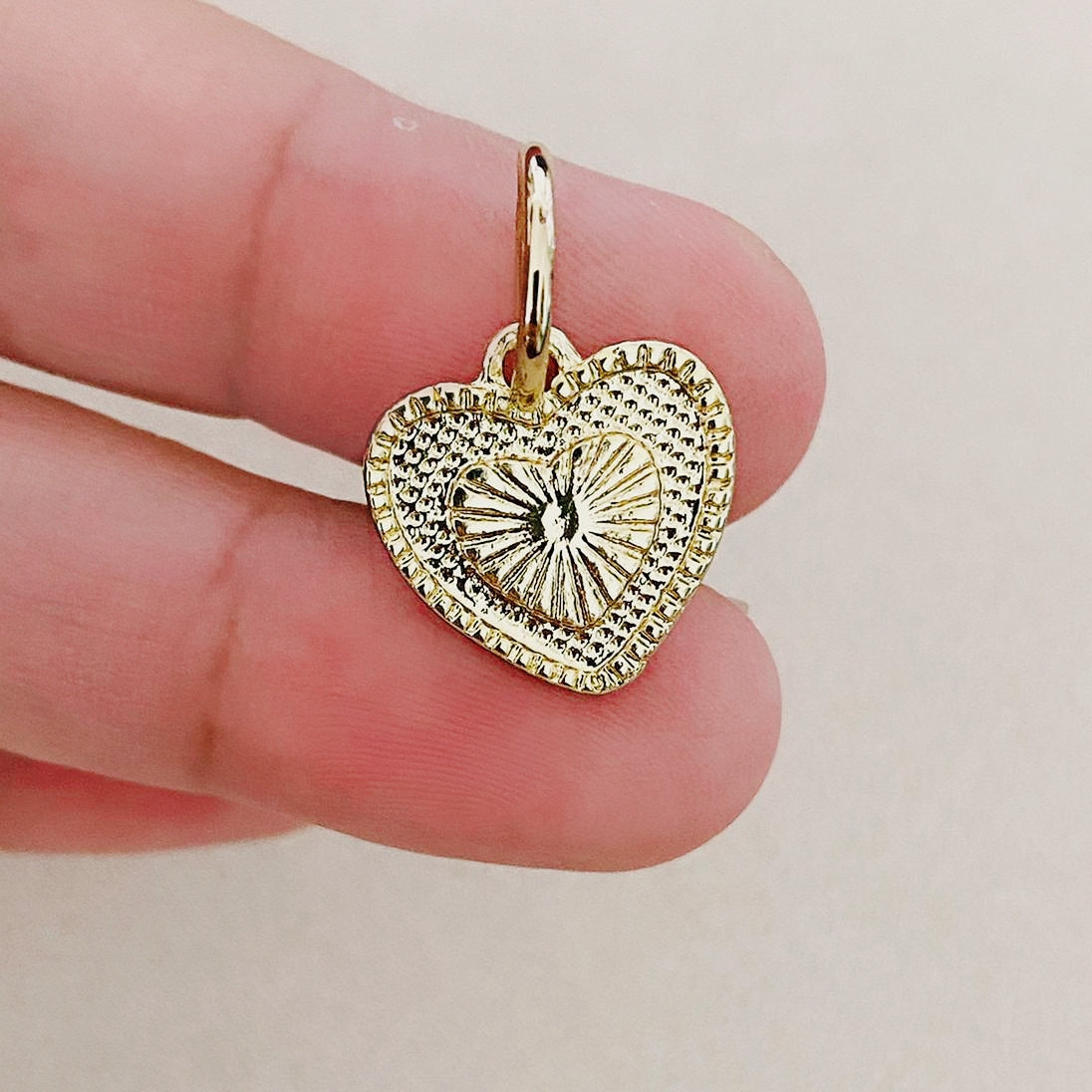 Heart Letter Charm