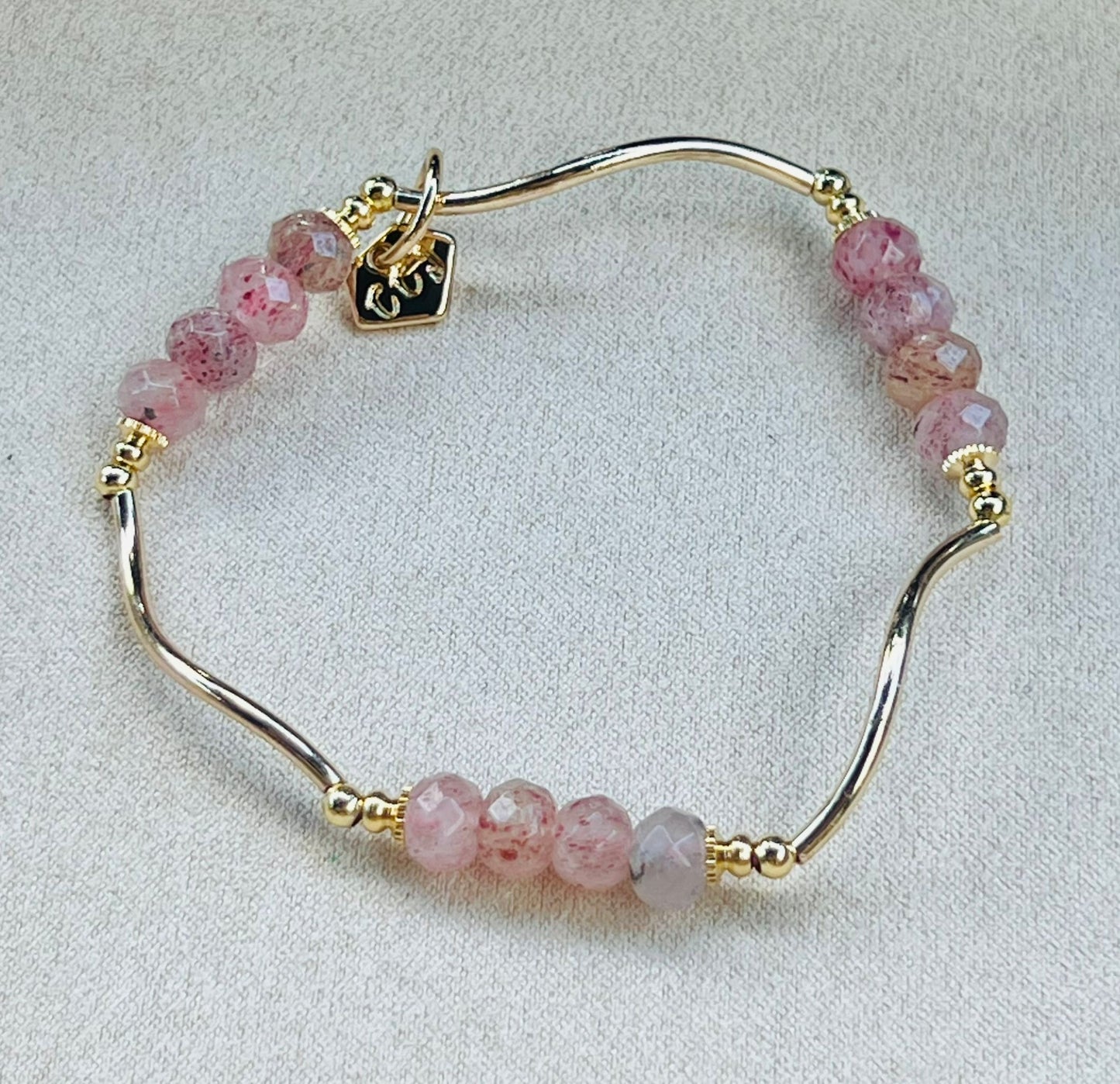 Strawberry Quartz La Grace Bracelet