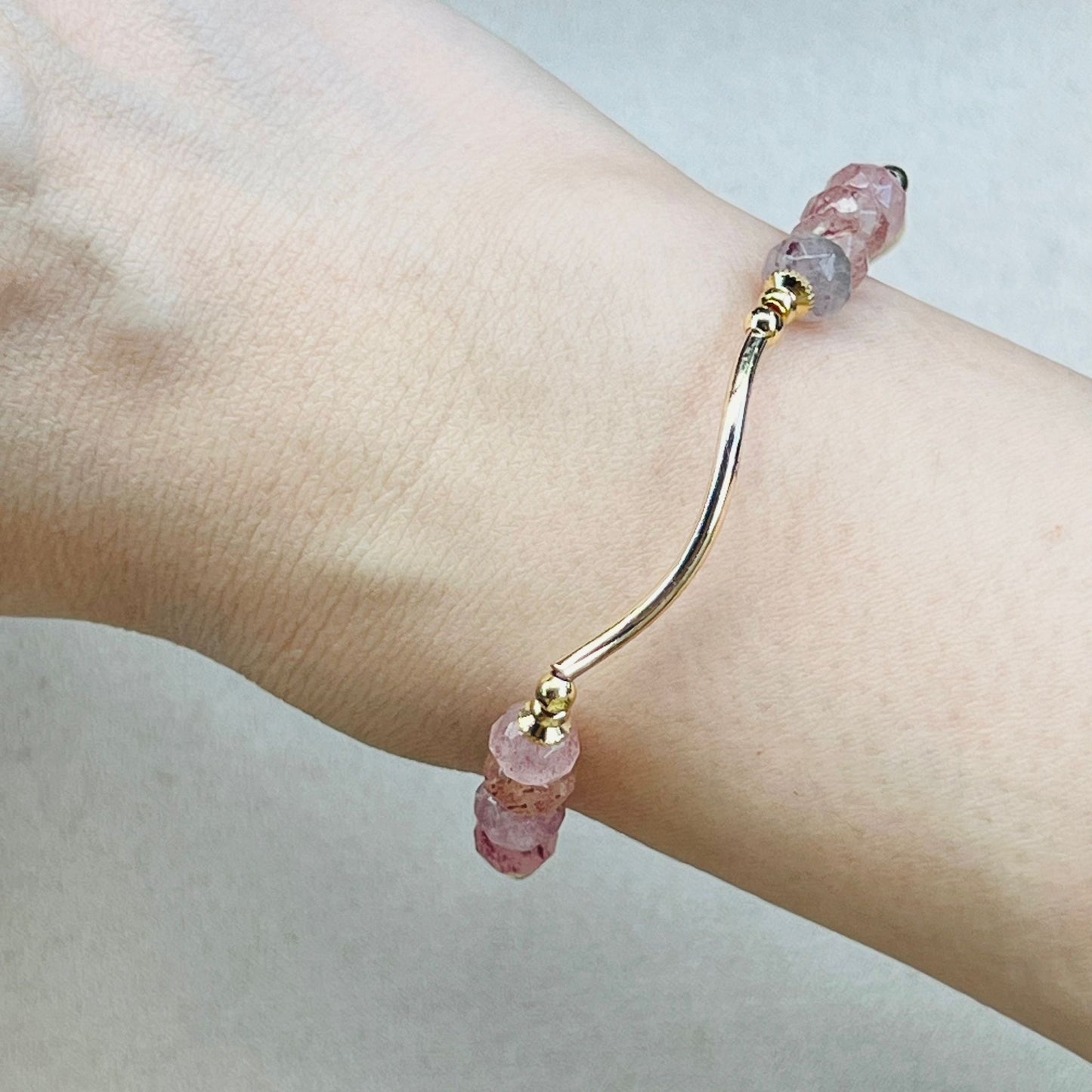 Strawberry Quartz La Grace Bracelet