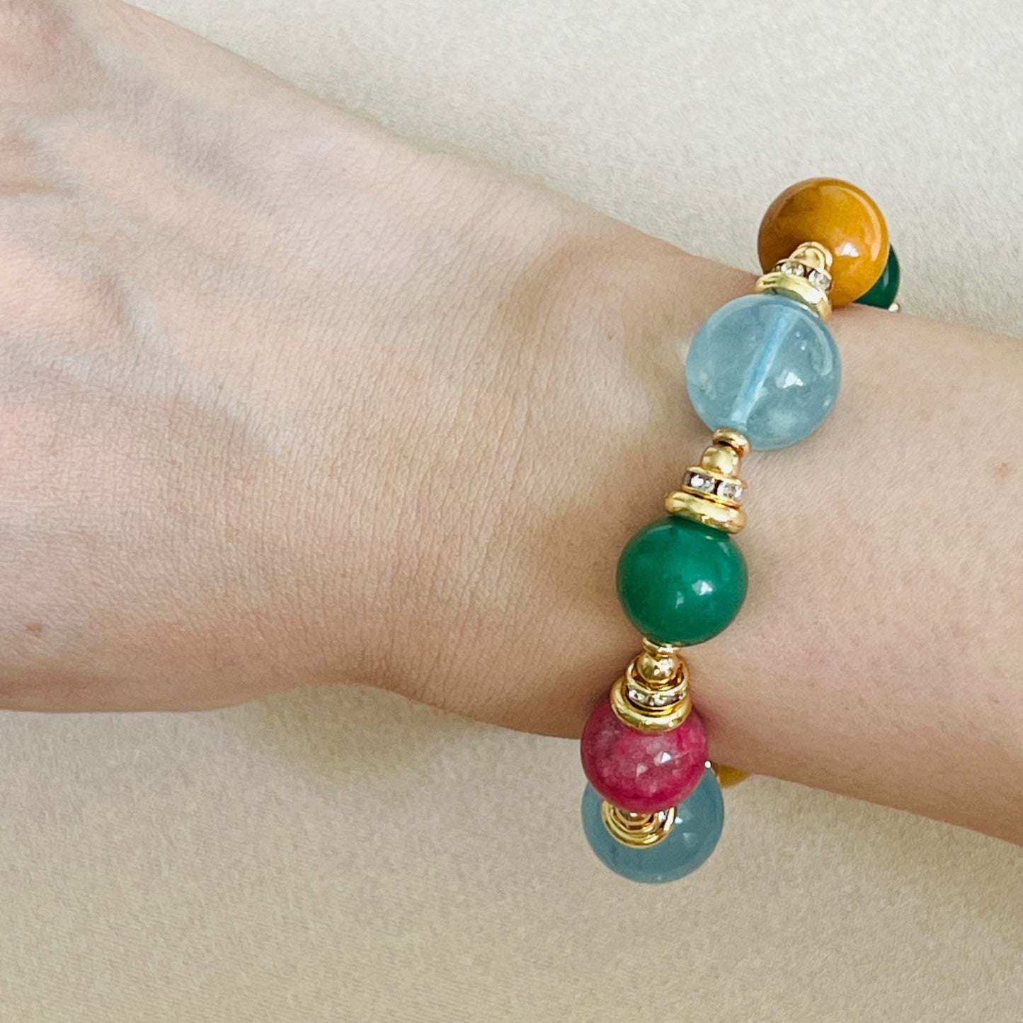 Aquamarine Abundance & Joy Bracelet